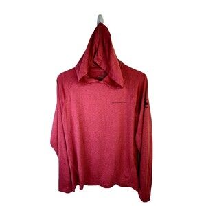 Vineyard Vines Men's Performance Hoodie Whale Logo Coral Pink Sz S Long Sleeves